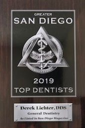 Top Dentists 2019 plaque